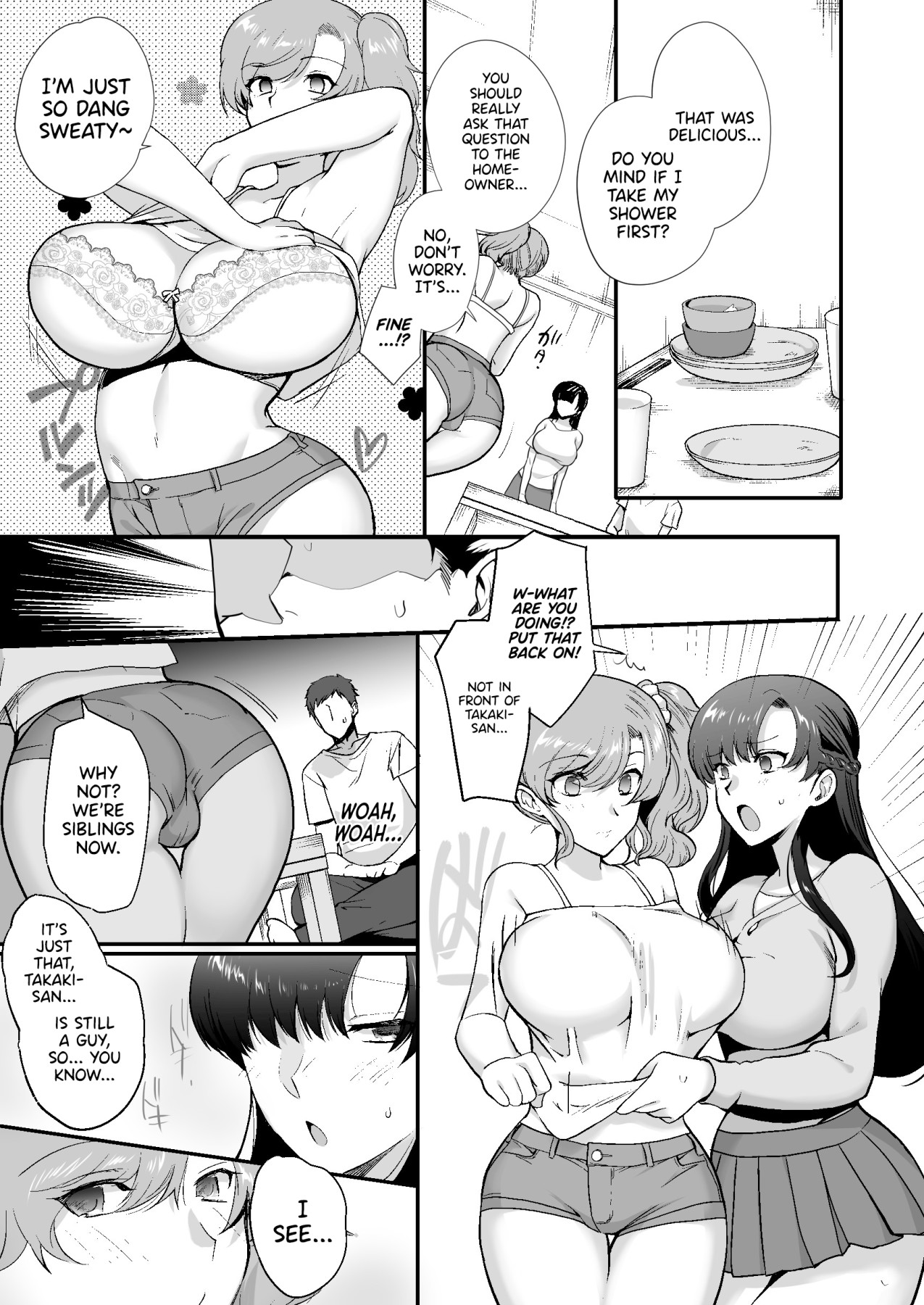 Hentai Manga Comic-My Roommates Are Way Too Lewd ~Living in a One-Room Apartment With Two Perverted Sisters~-Read-17